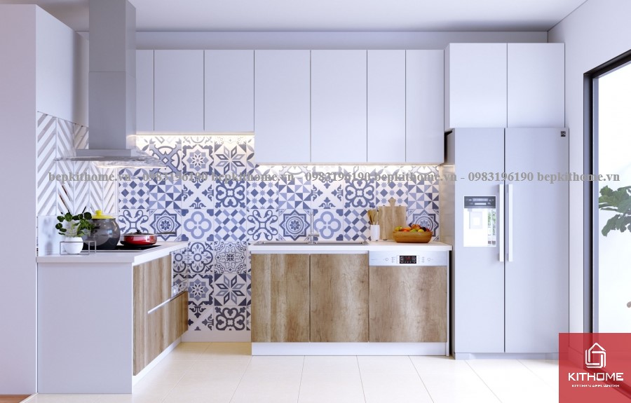 Mẫu tủ bếp Laminate LAMI06
