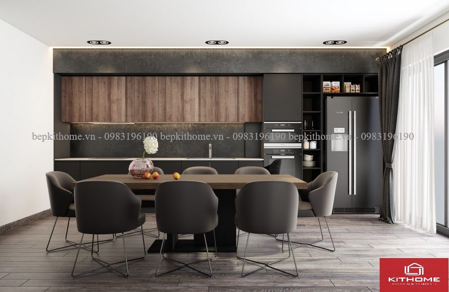 Mẫu tủ bếp Laminate LAMI09