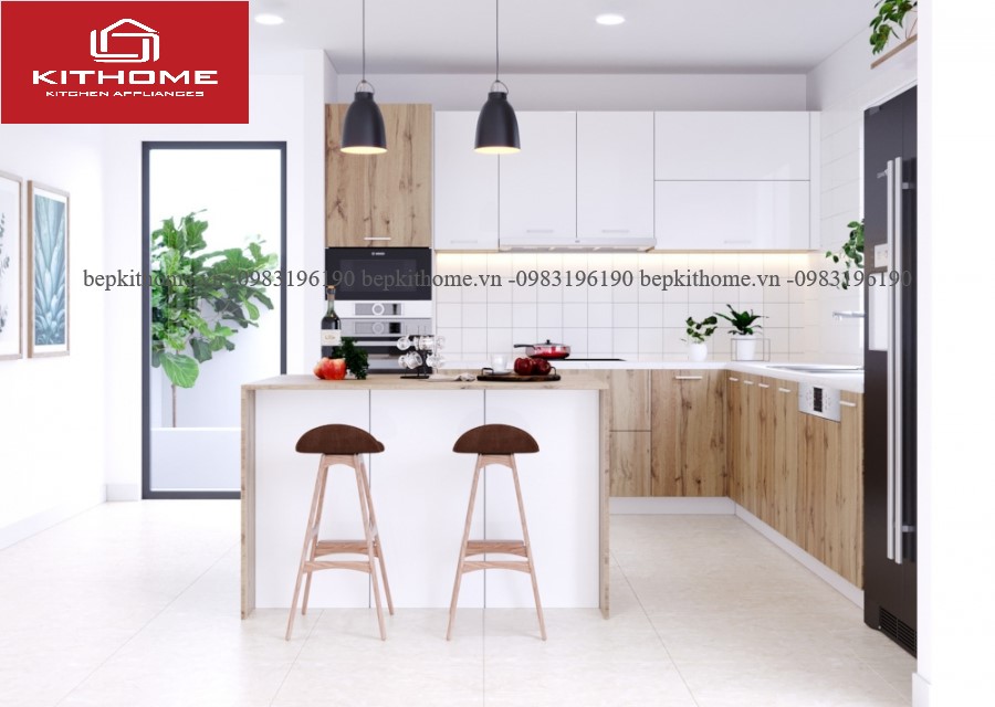 Mẫu tủ bếp Laminate LAMI10