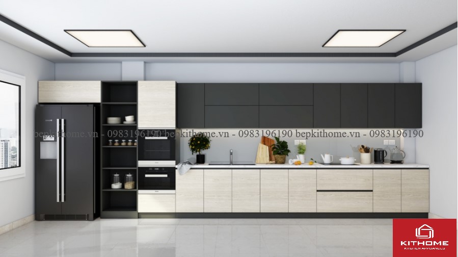 Mẫu tủ bếp Laminate LAMI11