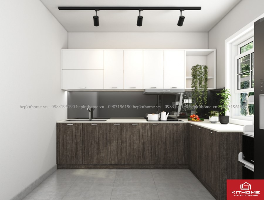 Mẫu tủ bếp Laminate - LAMI16