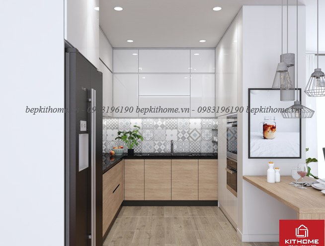 Mẫu tủ bếp Laminate - LAMI20