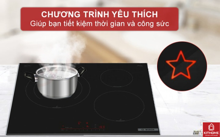 Lưu cài đặt nấu nướng yêu thích