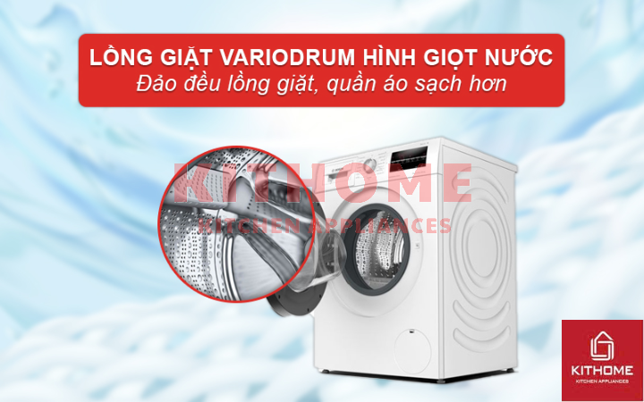 Lồng giặt VarioDrum – Giặt sạch hiệu quả, bảo vệ quần áo