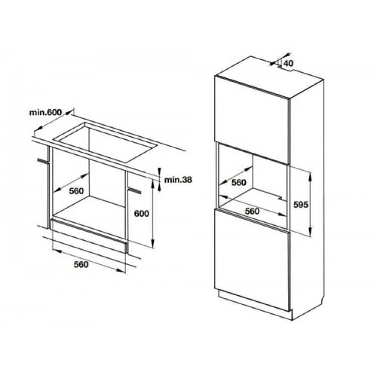 Lò nướng âm tủ Hafele HO-K60B-534.05.581