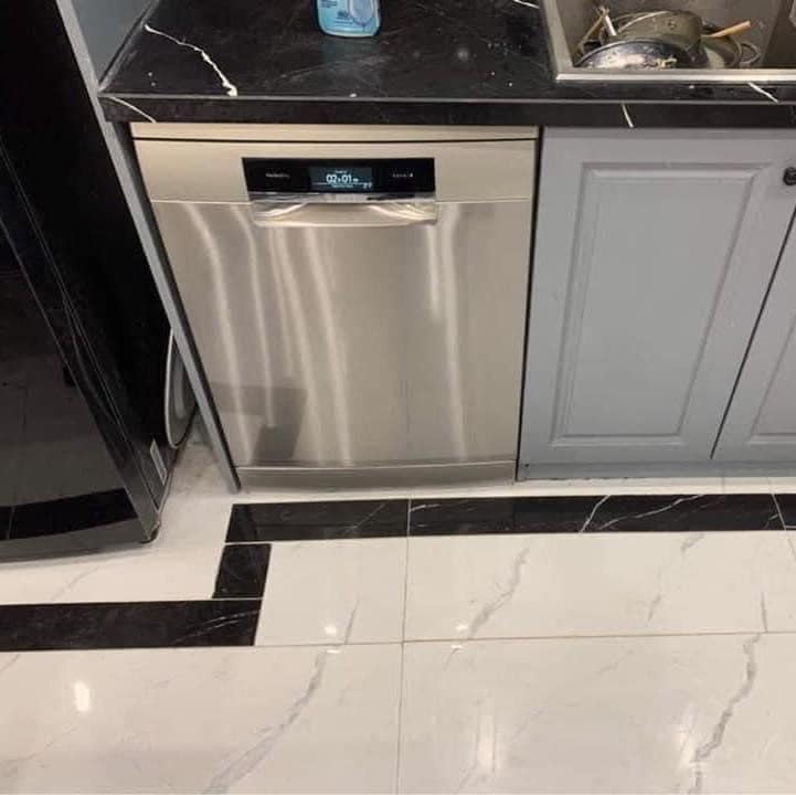 Máy rửa bát bosch series 8 lắp thực tế cho khách