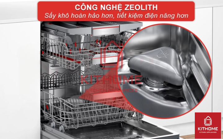 Công nghệ Zeolith giúp bát đĩa khô hoàn hảo hơn, tiết kiệm điện hơn