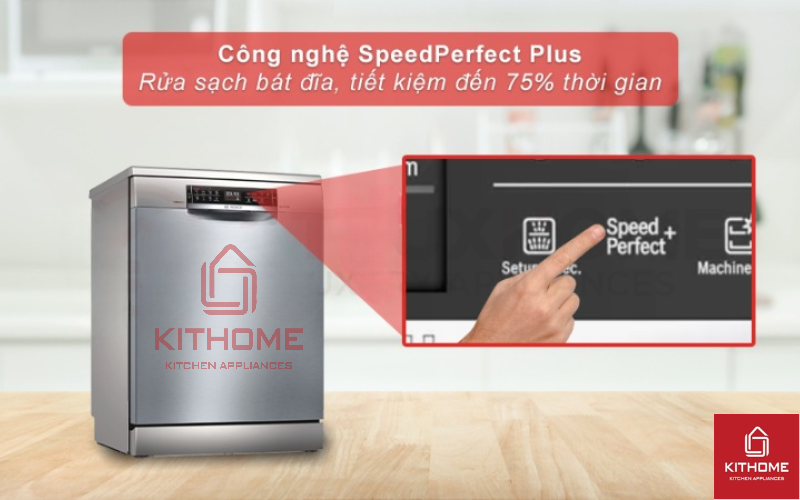 Tiết kiệm đến 75% thời gian rửa với SpeedPerfect Plus