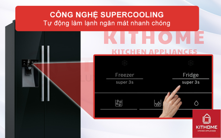 Công nghệ làm lạnh nhanh SuperCooling cho ngăn mát