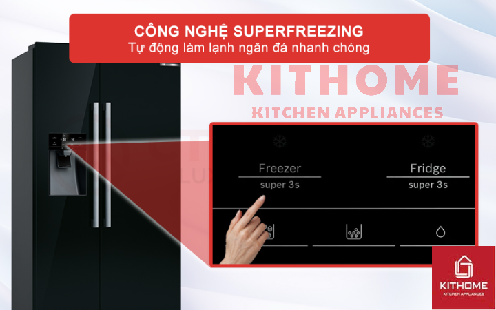 Công nghệ SuperFreezing giúp làm đông nhanh ngăn đá