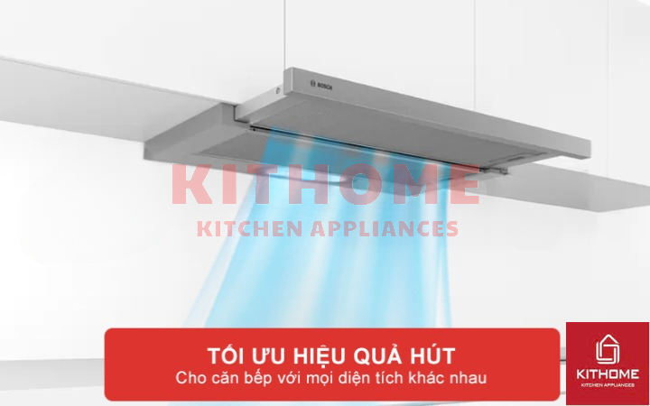Hiệu quả hút tối ưu cho mọi diện tích bếp