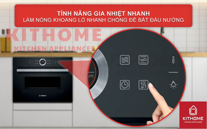 Gia nhiệt nhanh chóng với chức năng Rapid Heating