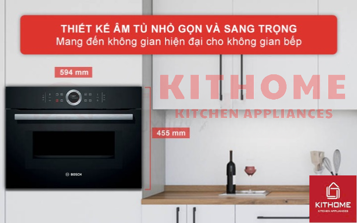 Thiết kế âm tủ sang trọng, tối ưu không gian bếp