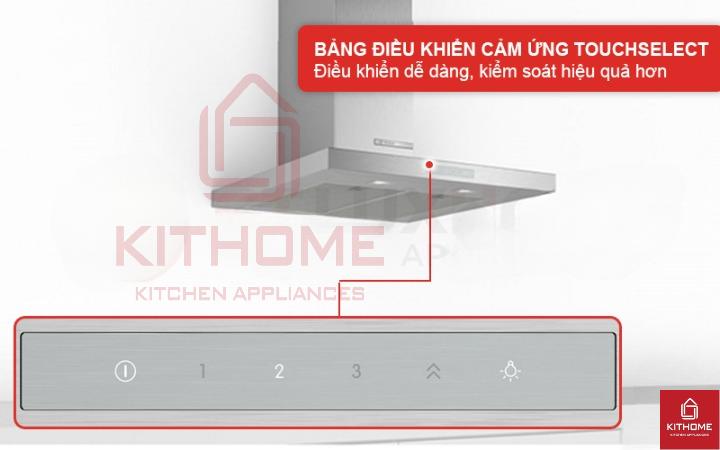 Kiểm soát máy hút mùi hiệu quả với bảng điều khiển TouchSelect