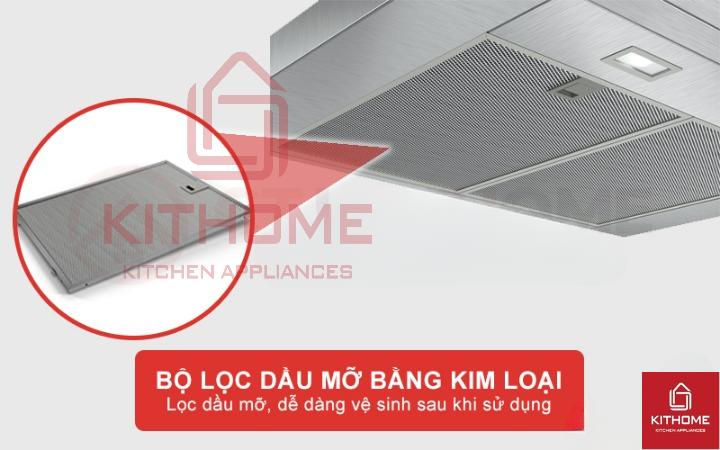Bộ lọc dầu mỡ bằng kim loại đảm bảo hiệu suất hút luôn tối đa