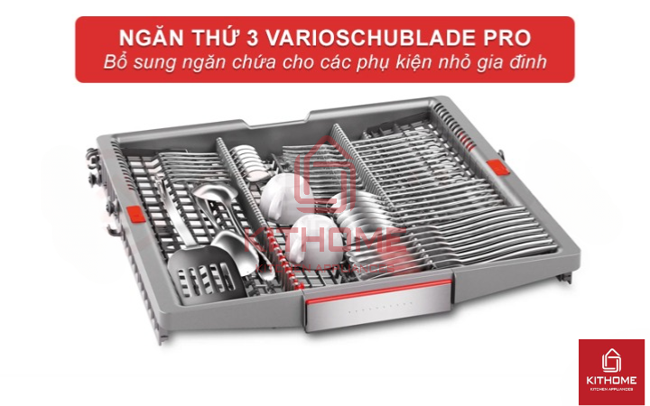 Hệ thống giỏ chứa MaxFlex Pro linh hoạt kết hợp ngăn thứ 3 VarioDrawer Pro cùng hệ thống Rackmatic