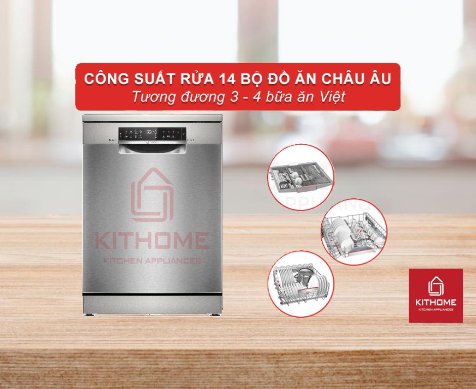 MÁY RỬA BÁT BOSCH SMS6ZCI16E SERIE 6 SẤY ZEOLITH