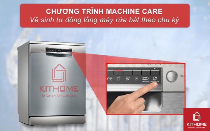 Vệ sinh máy rửa bát tự động với tính năng Machine Care