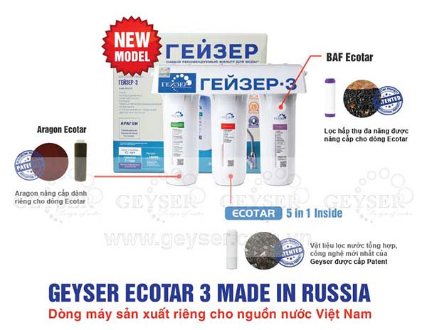 Máy lọc nước Geyser ECOTAR 3 3 Máy lọc nước Geyser ECOTAR 3