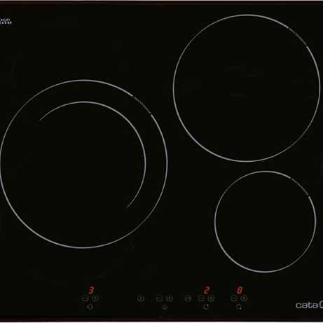 Bếp Từ 3 Vùng Nấu Cata IB 603 BK/A Cảm Ứng Trượt Slider Control Hỗ Trợ Trả Góp