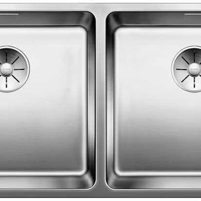 Chậu Inox 2 Hố Blanco Andano 400/400-IF Lòng Chậu Rộng Sâu Hạn Chế Bắn Nước Trả Góp 0%