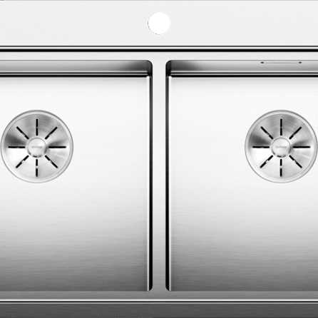Chậu Inox 2 Hố Blanco Divon II 8-IF Hệ Thống Thoát Thải Siphon Khuyến Mại Sốc