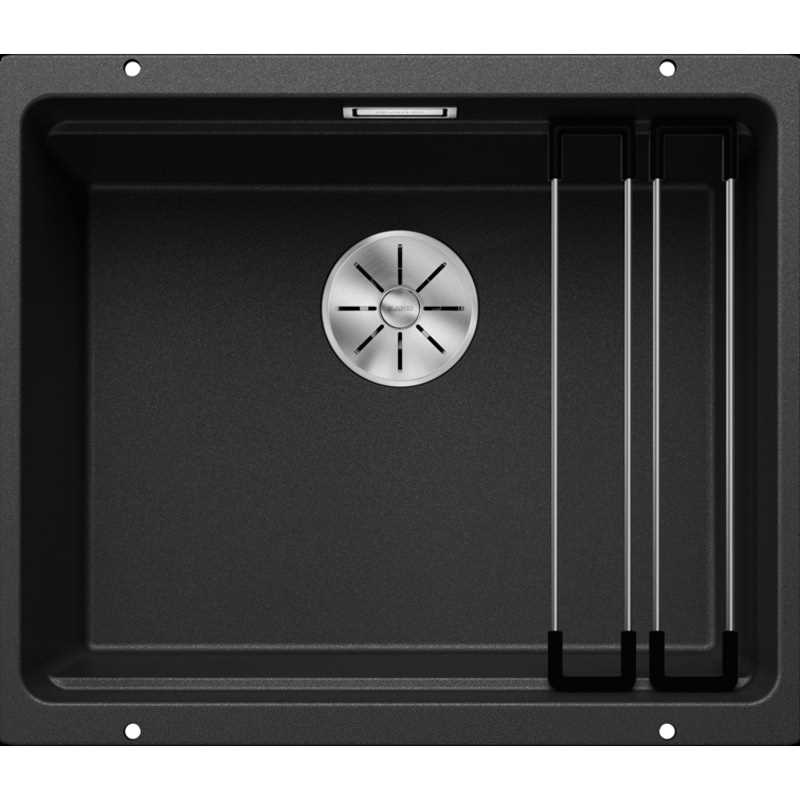 Chậu Đá 1 Hố Blanco Etagon 500-U Anthracite Lỗ Thoát Nước Có Thể Tháo Rời Ưu Đãi