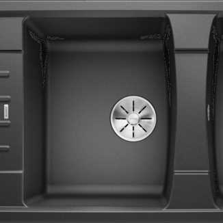 Chậu Đá 2 Hố Blanco NAYA 8S Anthracite Độ Bền Cao Khuyến Mại Đặc Biệt