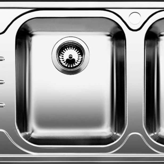 Chậu Inox 2 Hố Blanco Median 8S Dung Tích Lớn Chuẩn Châu Âu Giá Ưu Đãi