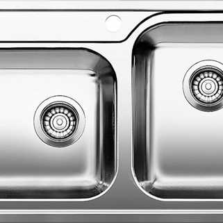 Chậu Inox 2 Hố Blanco Median 9 Với Hệ Thống Thoát Nước Nhanh Chống Tắc Trả Góp 0%