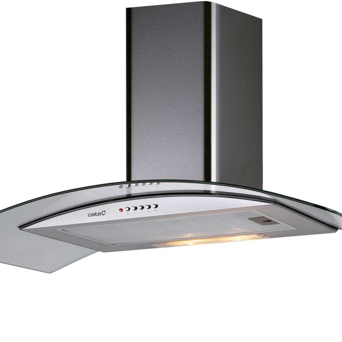 Máy Hút Mùi Kính Cong CATA C GLASS 900 Với 2 Đèn Halogen Chiếu Sáng Ưu Đãi Lớn