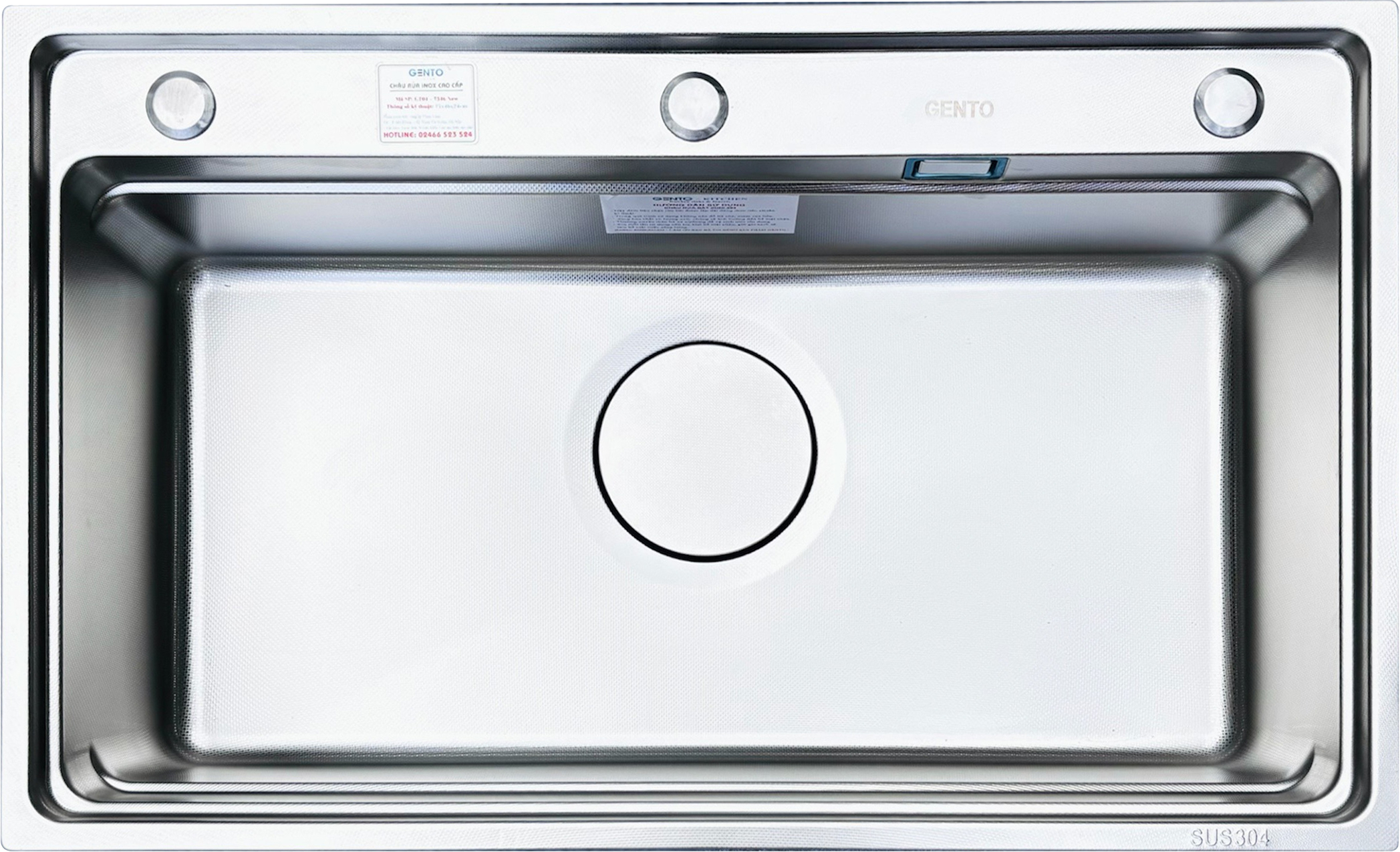 Chậu rửa 1 hố kiểu Nhật Bản Gento GT04-7546 New
