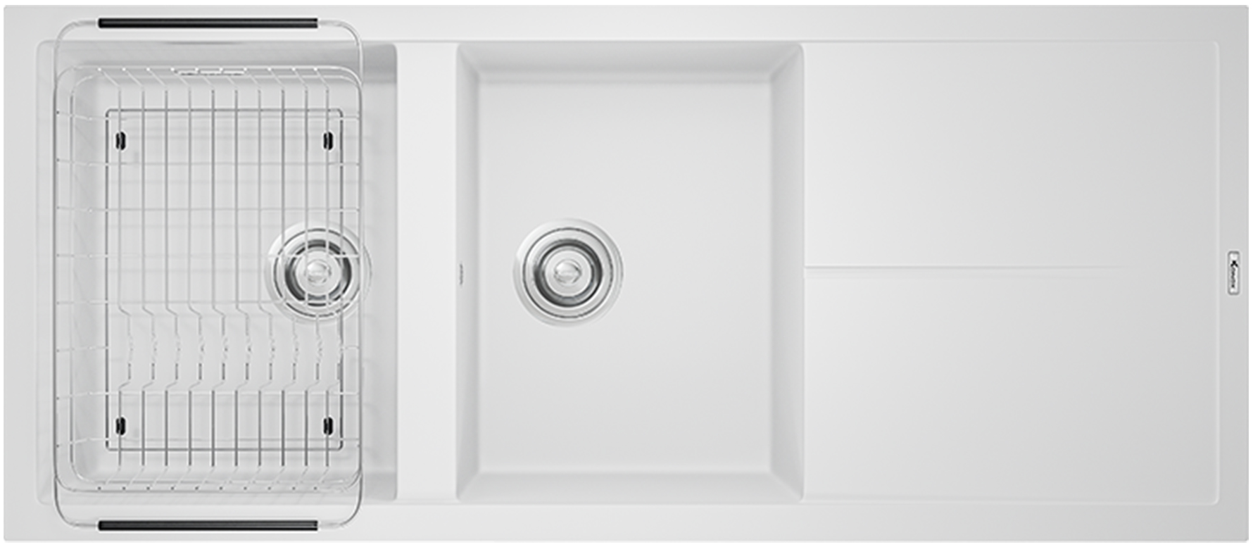 Chậu rửa Konox Livello Smart 1160 White Silver