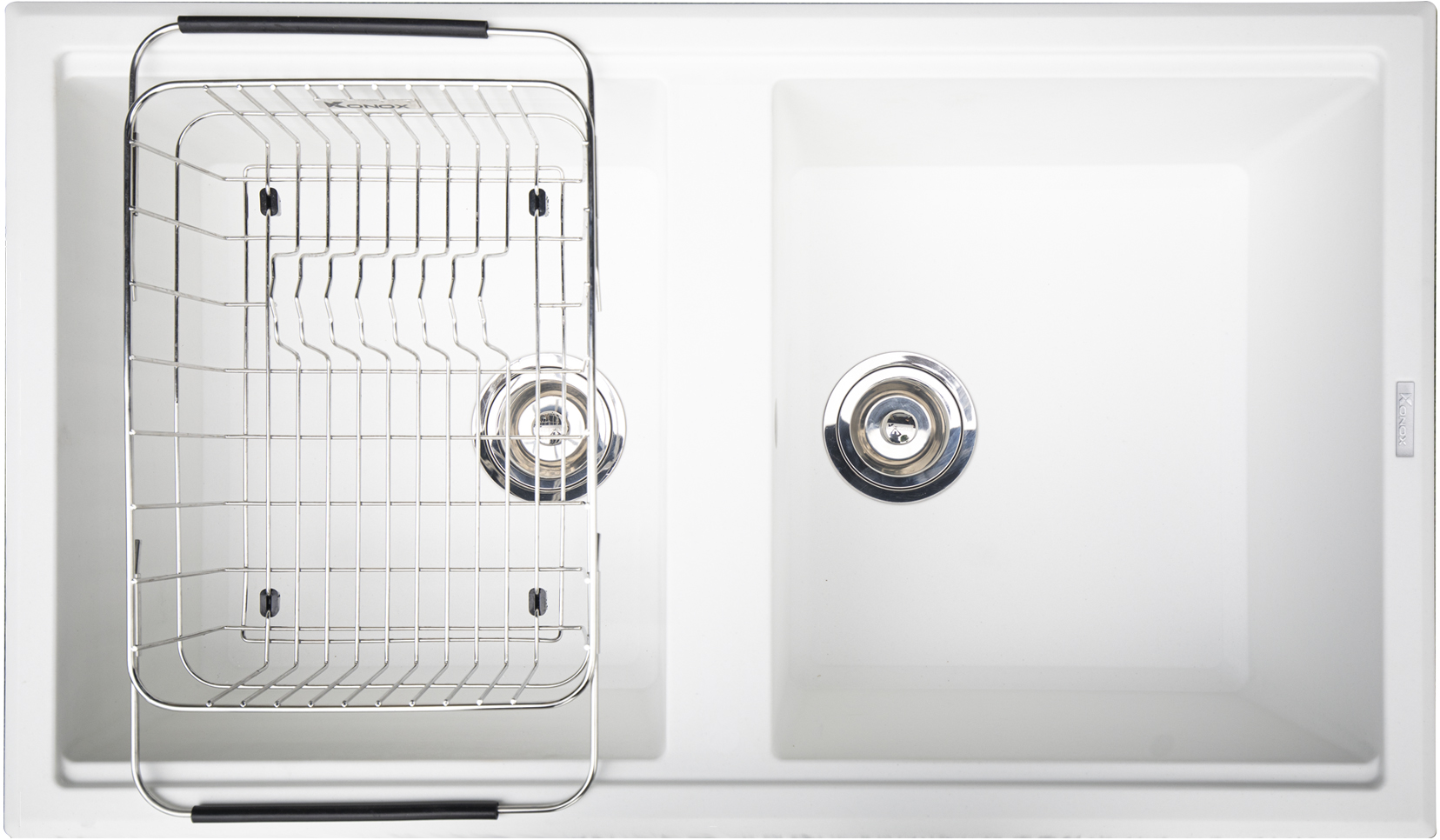 Chậu rửa Konox Phoenix Smart 860 White Silver