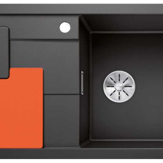 Chậu Đá 1 Hố Blanco SITY XL 6 Orange Rock Grey Chịu Nhiệt Cao Trả Góp 0%
