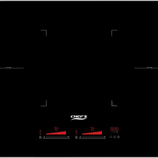 Bếp Từ Đôi Chefs EH-DIH893 Công Nghệ Inverter Tiết Kiệm Điện Năng Giá Tốt