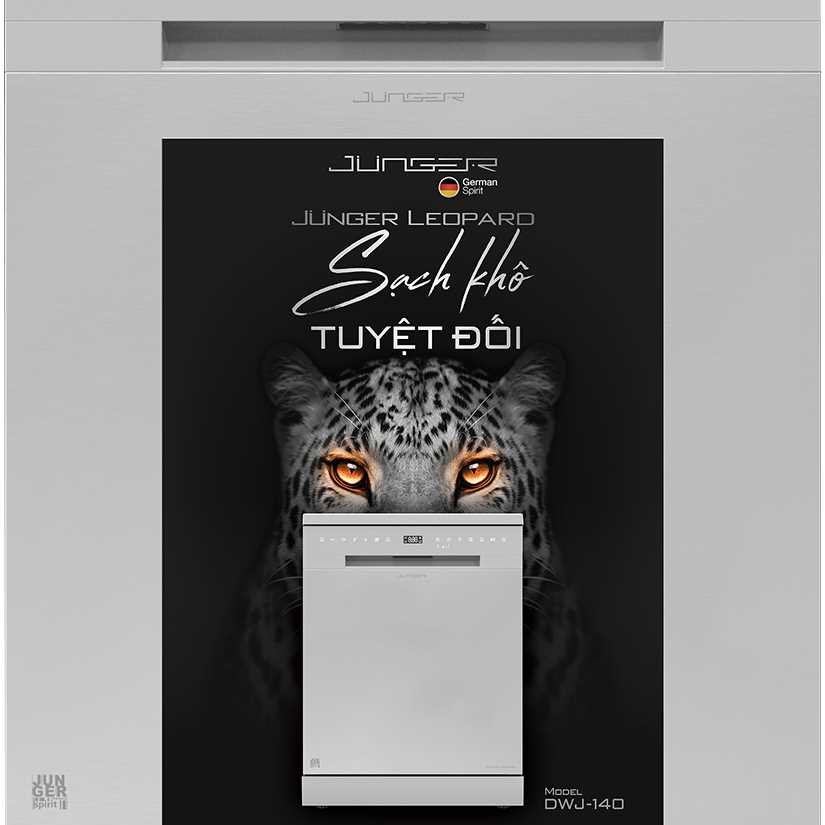 Máy Rửa Bát Độc Lập Junger Leopard DWJ-140 Dung Tích 15 Bộ Ưu Đãi Lớn
