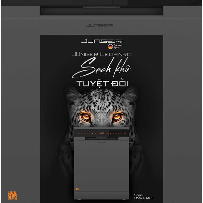 Máy Rửa Bát Độc Lập Junger Leopard DWJ-143 Điều Khiển Cảm Ứng Dễ Dàng Thao Tác Khuyến Mại Lớn