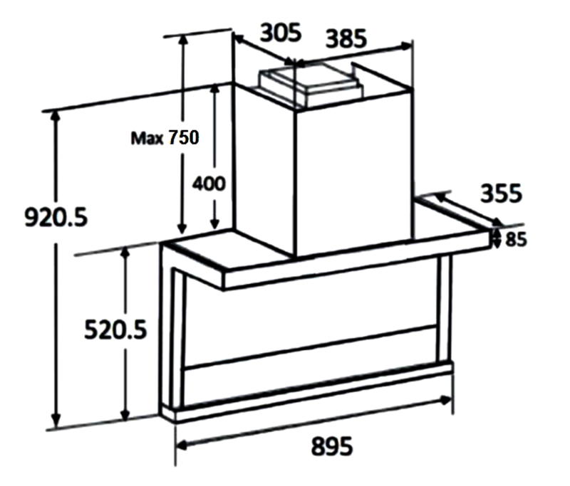 Máy hút mùi Sevilla SV-BK99, nâng tầm cuộc sống 4 Máy hút mùi Sevilla SV-BK99