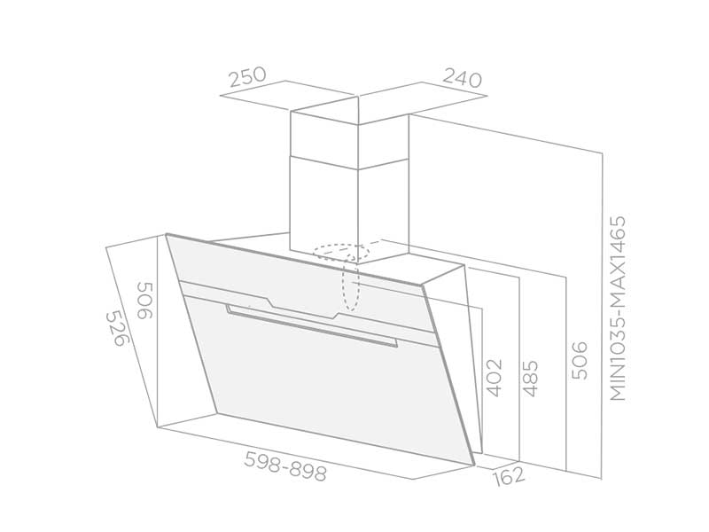 Máy hút mùi Elica MAJESTIC 2 Máy hút mùi Elica MAJESTIC