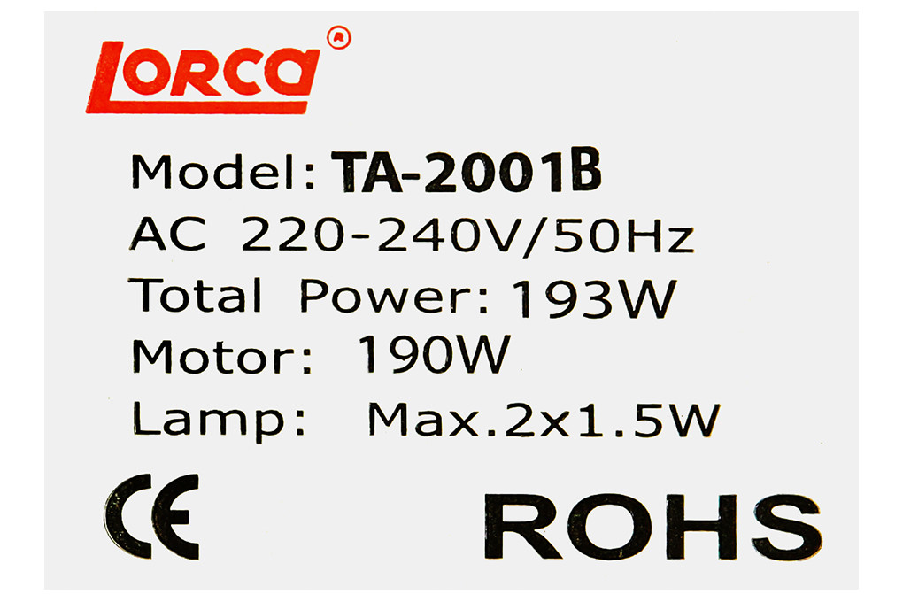 Máy hút mùi Lorca TA-2001B-70 10 Máy hút mùi Lorca TA-2001B-70