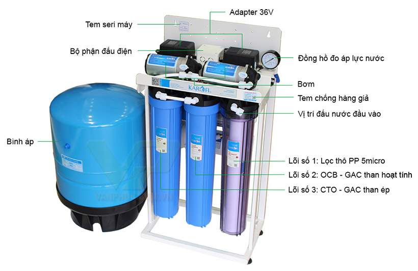 Máy lọc nước bán công nghiệp 30l/h Karofi KB30 4 Máy lọc nước bán công nghiệp 30l/h Karofi KB30