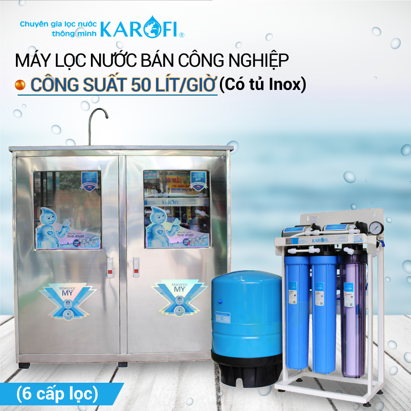Máy lọc nước bán công nghiệp 50l/h Karofi KB50