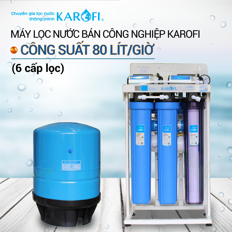 Máy lọc nước bán công nghiệp 80l/h Karofi KT-KB80T