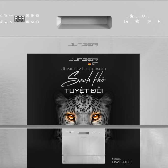 Máy Rửa Bát Độc Lập Junger Leopard DWJ-060 Thiết Kế Nhỏ Gọn Tối Ưu Khuyến Mại Lớn