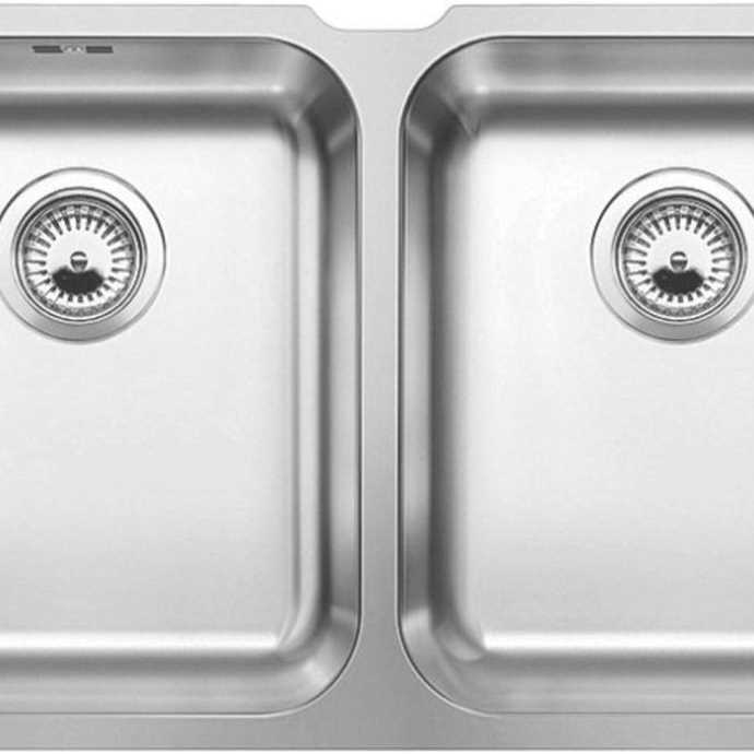 Chậu Inox 2 Hố BLANCO SUPRA 340/340-U Hệ Thống Thoát Thải Siphon Khuyến Mại Sốc