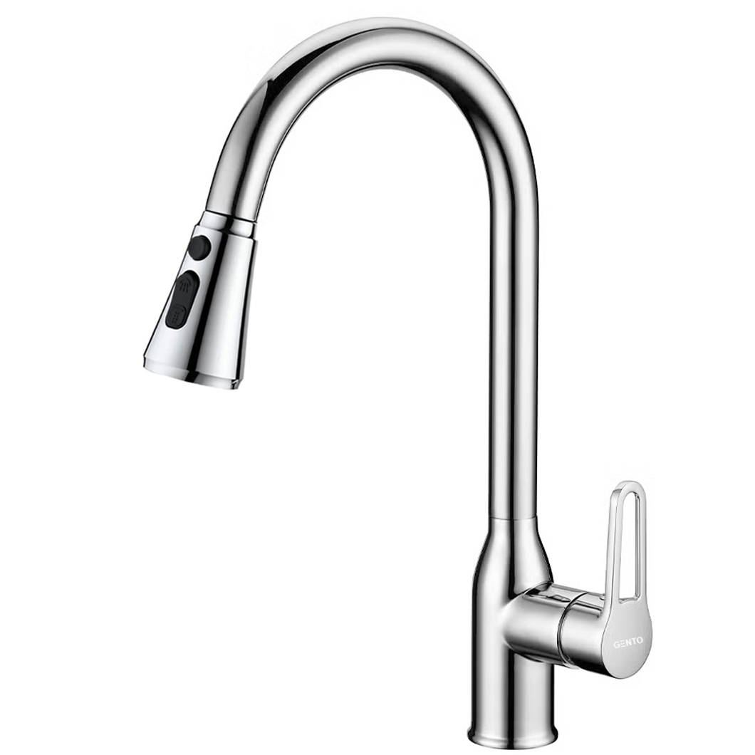 Vòi rửa nóng lạnh dây rút Gento GT-201