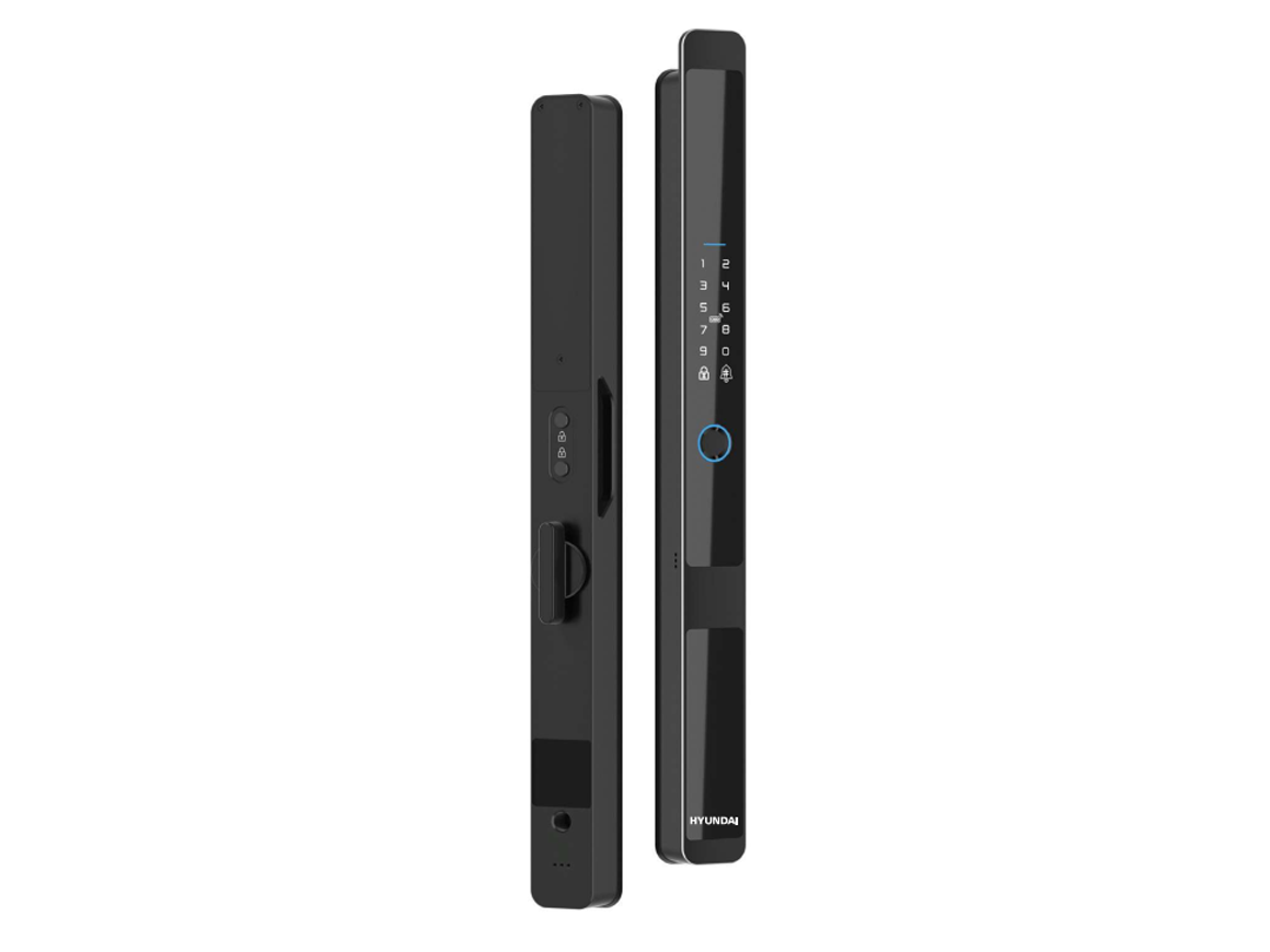 Khóa cửa nhôm Hyundai HY-SLS005 BLACK APP WIFI – Giải pháp bảo mật thông minh, sang trọng cho mọi không gian sống