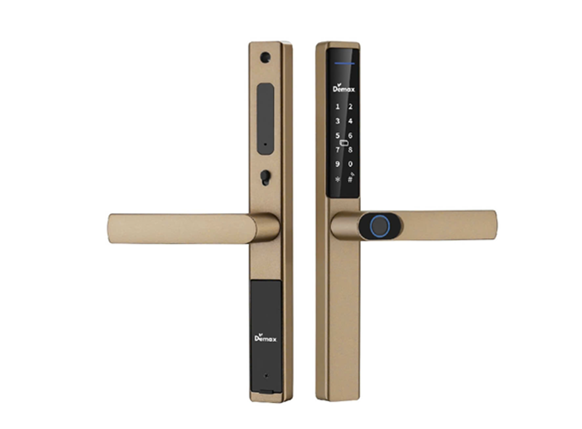Khóa cửa nhôm Demax SL699 Lux CG App Wifi
