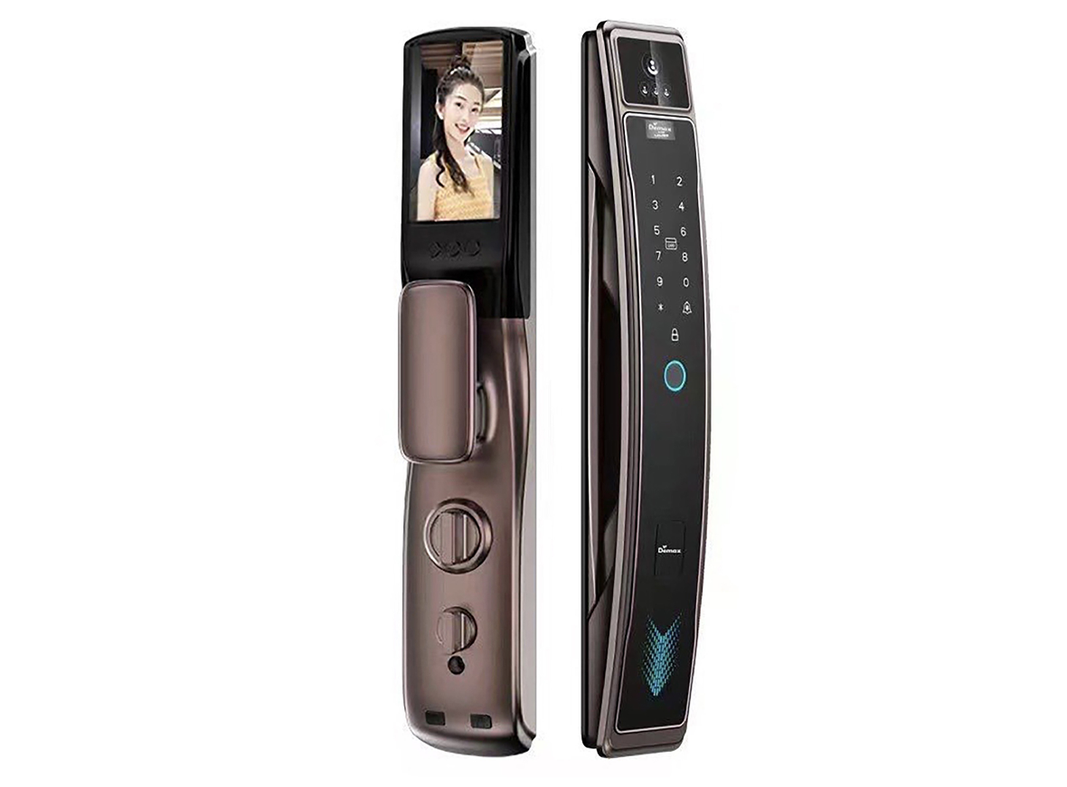 Khóa cửa nhận diện khuôn mặt Demax EL918 AC FACE ID VIDEO CALL REMOTE APP WIFI